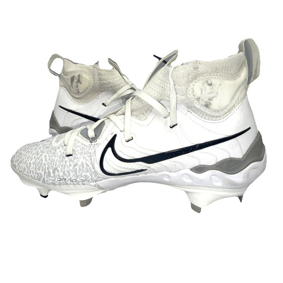 Nike Mens Alpha Huarache NXT Baseball Cleats White Black Grey DJ6517-100 Size 7 - Picture 5 of 10